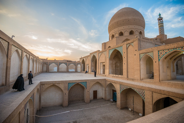 Agha Bozorgh Mosque and school. From the back (near the volleyball court!).